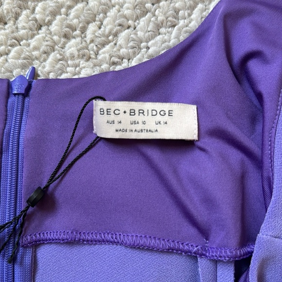 BEC + BRIDGE Marisol Scoop Mini Dress In Grape - Picture 8 of 11